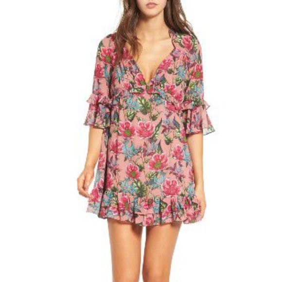 For Love & Lemons Churro Mini Dress XS - Picture 3 of 5